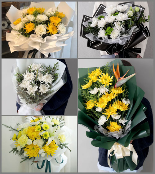 山东莱芜莱城区方下镇方下北街村白事花束代送